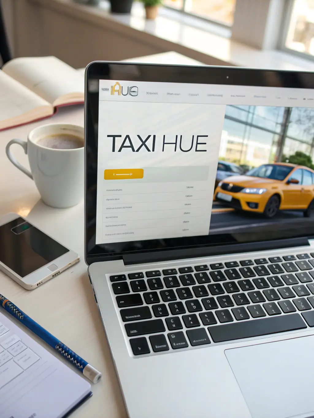 A clear and professional image of Taxi conventionné Créteil's online booking system, showcasing the ease and convenience of booking a taxi in Nogent-sur-Marne.